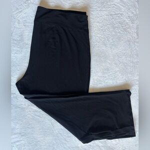 Eileen Fisher Wide Leg Classic Black Pants Leggings Size 3X Relaxed Fit